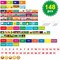Calendar and Weather Pocket Chart with 148 Cards 108 Illustrated Activity Cards 40 Dry Erasable Flash Cards and 3 Hooks 28 x 35.5 Inches